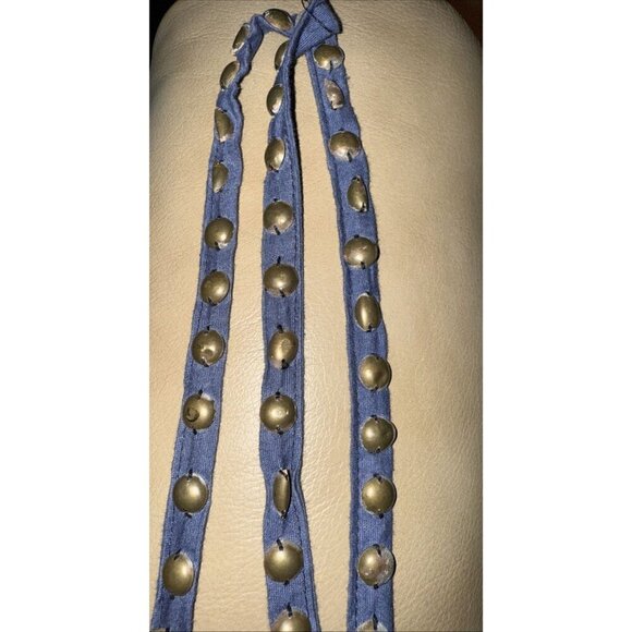 Torrid tank‎ Top Size 2 Blue Lace Eyelet Cotton Lining Beaded Fairygoth EUC - Picture 3 of 3